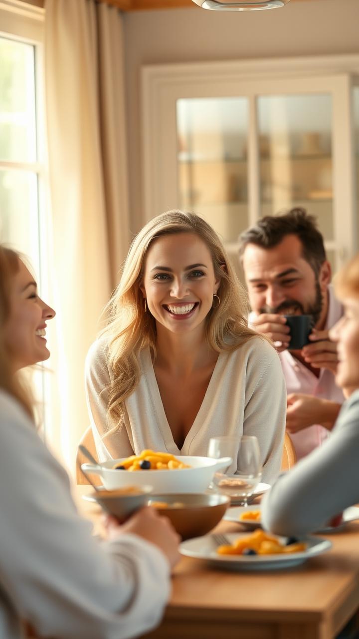 Soft, intimate close-up of a woman at peace.
